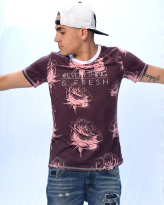 Camiseta rosas