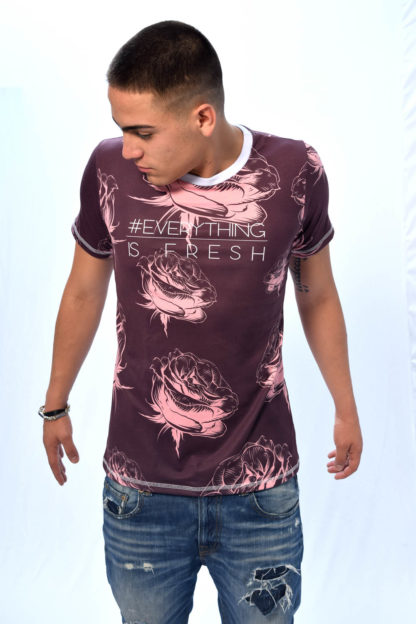 Camiseta rosas