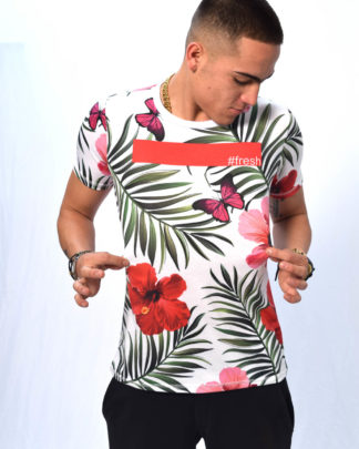 Camiseta flores