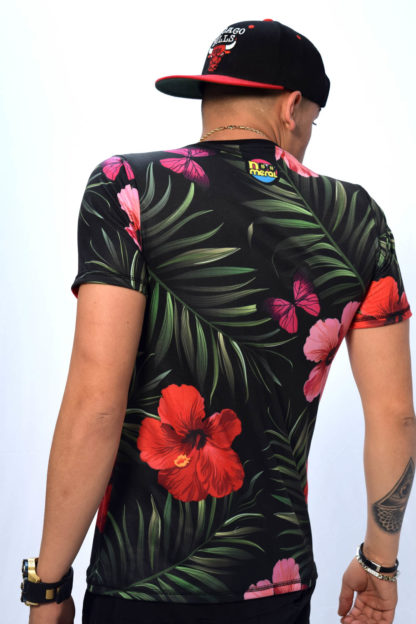 camiseta flores