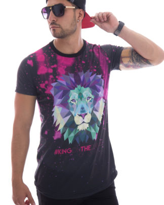 Camiseta león colores