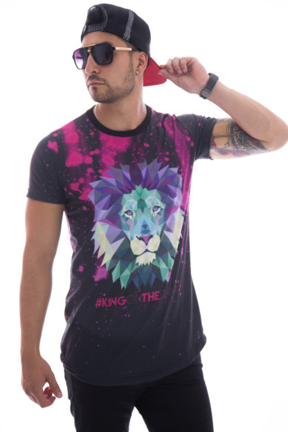 Camiseta león colores